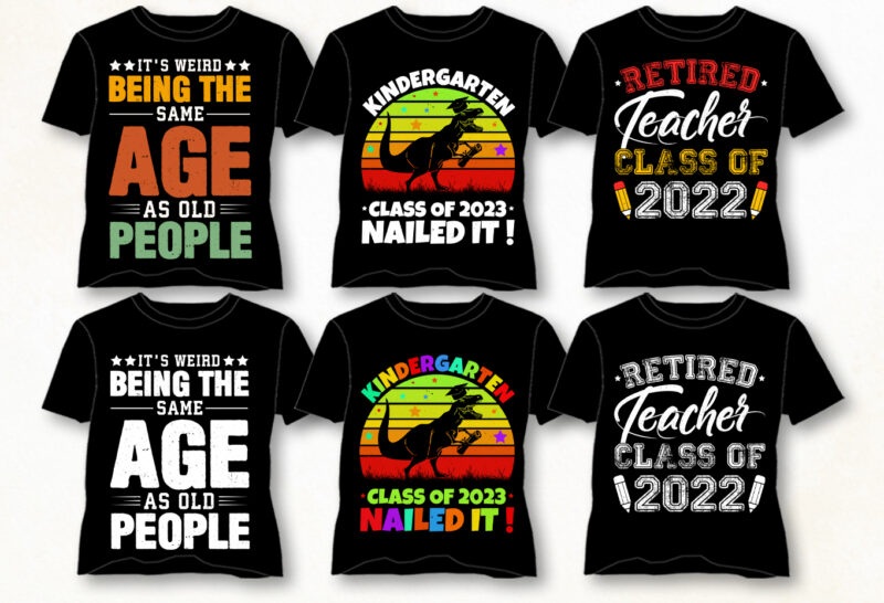 Vintage Sunset T-Shirt Design-Best T-Shirt Design Bundle For Pod