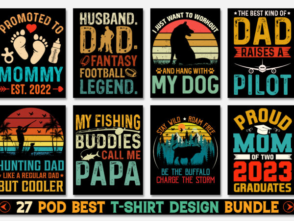 Vintage sunset t-shirt design bundle-t-shirt design bundle for pod