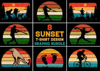 Vintage Sunset T-Shirt Design Graphic Vector Background Bundle,Retro Vintage Sunset Background.Retro Sunset Background,Vintage Retro Background,Vintage Sunset Background,Retro Colorful Background,Vintage Colorful Background,T Shirt Vector Elements,Vintage Circle Sunset,retro Circle Sunset,Sunset Graphic Design,Half