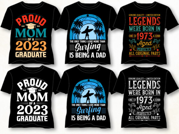 Vintage t-shirt design bundle