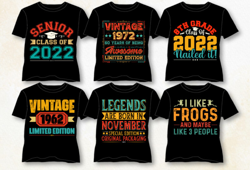 Vintage Typography T-Shirt Design Bundle,vintage t shirt design template,vintage t shirt design vector,vintage t shirt design,90s vintage shirts,vintage 80s t shirts,vintage band t shirts,vintage t-shirt design template,vintage t-shirt design vector,t-shirt