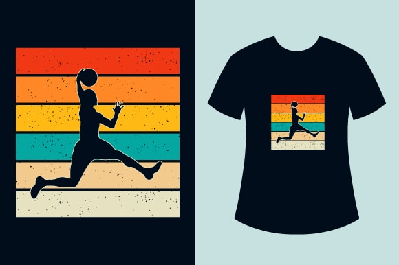 Basketball t-shirt design, Retro vintage t-shirt, Retro vintage basketball t-shirt design, basketball t-shirt bundle, basketball vector