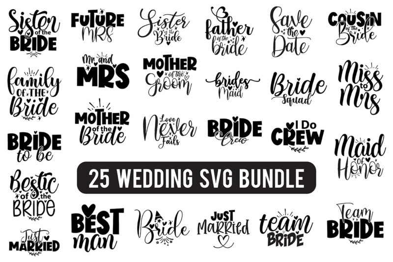 Wedding SVG Bundle