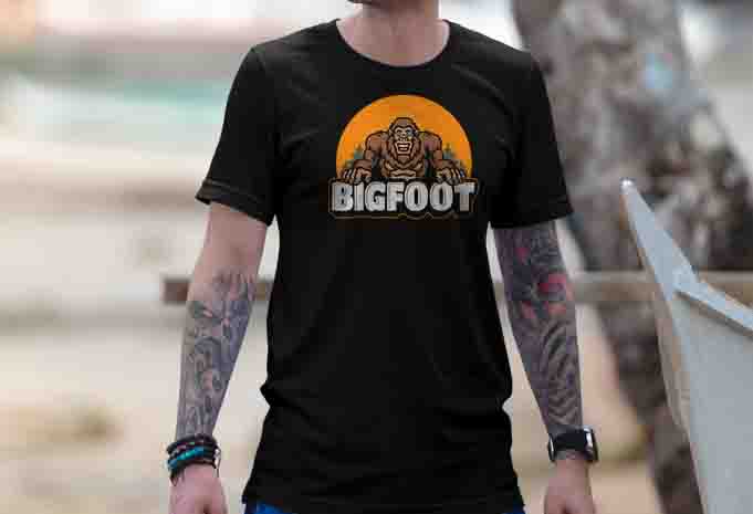 bigfoot Fun Tshirt Design
