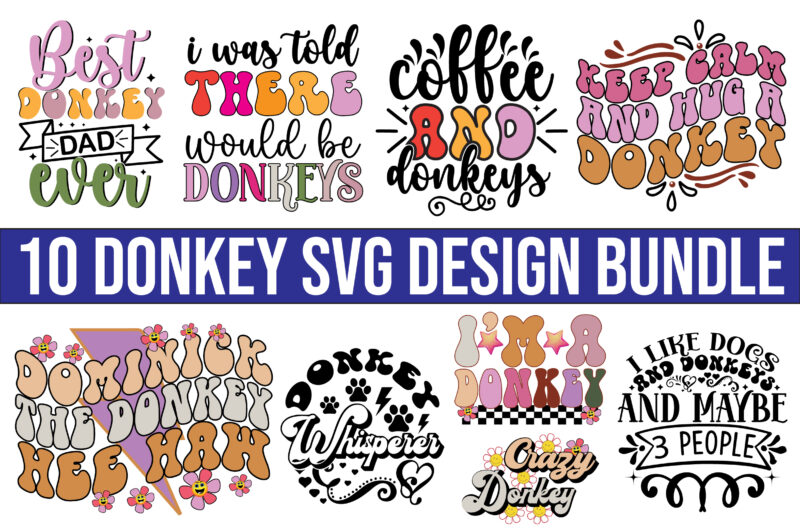 Donkey Svg Design