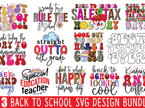 Back to school svg design