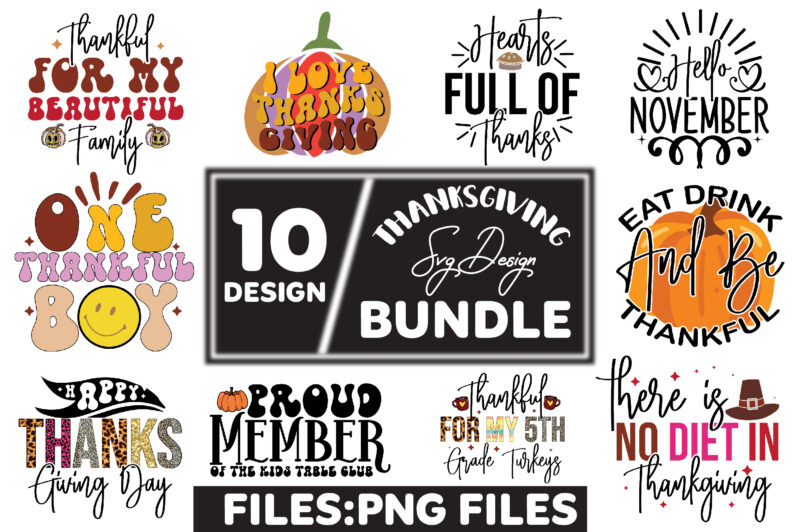 Thanksgiving Svg Design Bundle