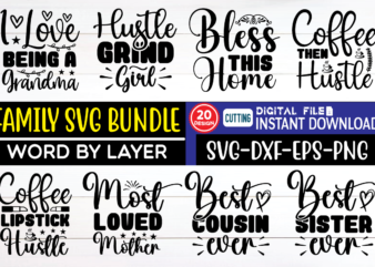 Family svg bundle family, funny, christmas, llama, cool, svg, black and white, for her, mama, sarcastic, unicorn, cute, personalized, for women, you people must be exhausted, child bought me this,
