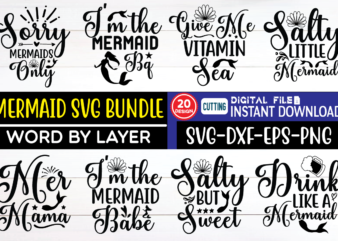 Mermaid Svg Bundle mermaid tail svg,mermaid saying quote,mermaid svg,vinyl decal svg,mermaid svg bundle,summer bundle svg,be mermazing svg,silhouette cricut, vacation svg,beach svg,Stencils, Templates & Transfers,svg png eps dxf,Clip Art & Image t shirt designs for sale