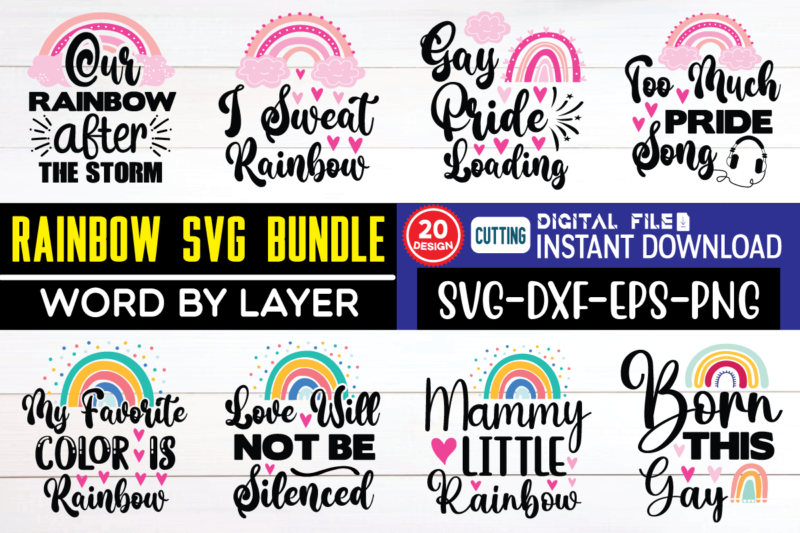 Rainbow svg bundle rainbow with heart,boho rainbow svg,pastel rainbow svg,rainbow bundle,rainbow baby svg,boho svg,rainbows svg,svg for cricut,Stencils,use svg,rainbow svg,rainbow png,Clip Art & Image Files