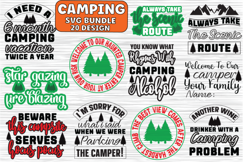 Camping SVG Bundle