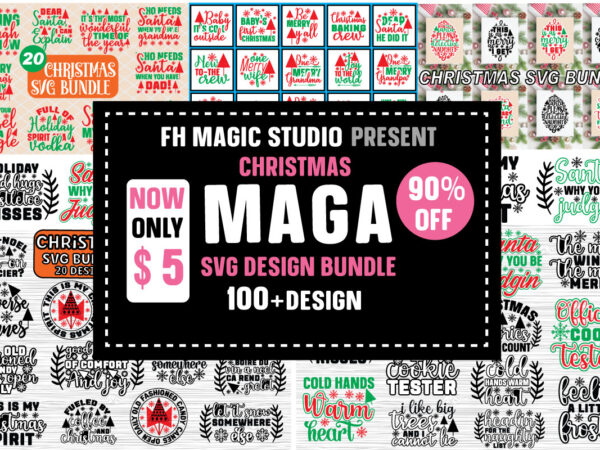 Christmas maga svg design bundle.christmas svg bundle