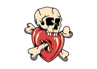 death love t shirt vector illustration