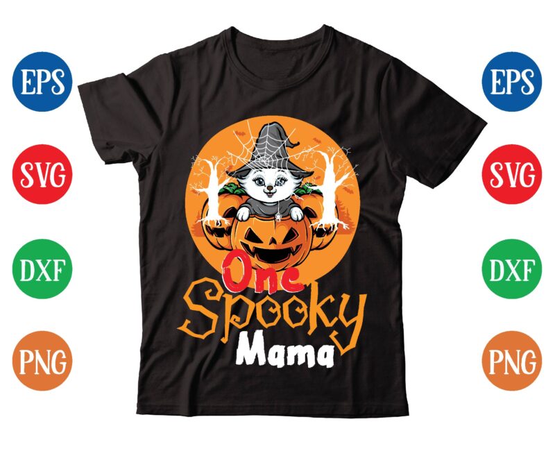 ONE SPOOKY MAMA t-shirt design,halloween t-shirt design bundle,halloween t-shirt svg,halloween t-shirt png,hal01,halloween designs bundle ,halloween design png, halloween design t-shirt svg,mha01,halloween design bundle ,halloween design png, halloween design t-shirt svg,halloween