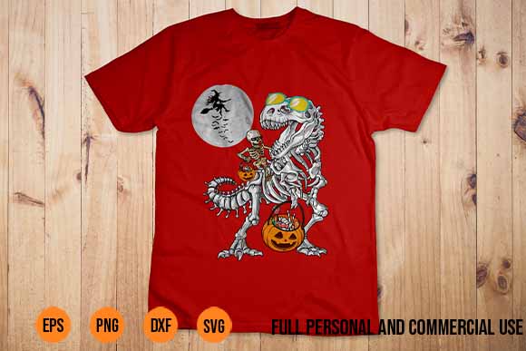 funny Halloween Costumes 2022 Halloween Boys Dinosaur Skeleton T rex Scary Pumpkin Moon Shirt Design png svg happy halloween shirt print template halloween t-rex, pumpkin, flying bats halloween tree shirt