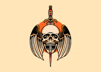 flying skull dagger