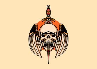 flying skull dagger