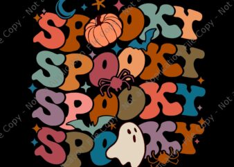 Funny Halloween Vibes Retro Spooky Ghost Boo Spooky Season Svg, Spooky Ghost Svg, Spooky Halloween Svg, Ghost Halloween Svg, Halloween Svg t shirt graphic design