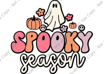 Groovy Ghost Spooky Season Svg, Spooky Season Svg, Groovy Ghost Halloween Svg, Ghost Halloween Svg, Halloween Svg
