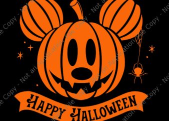 Mickey And Friends Halloween Svg Mickey Pumpkin Face Svg, Mickey Halloween Svg, Halloween Svg t shirt designs for sale
