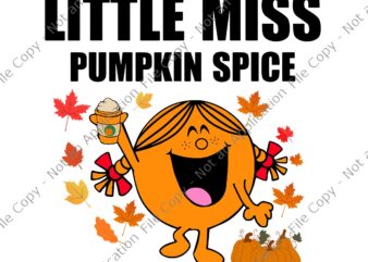 Orange Funny Smiling Little Miss Pumpkin Spice Halloween Svg, Little Miss Pumpkin Spice Svg, Pumpkin Spice Svg, Halloween Svg, Pumpkin Svg