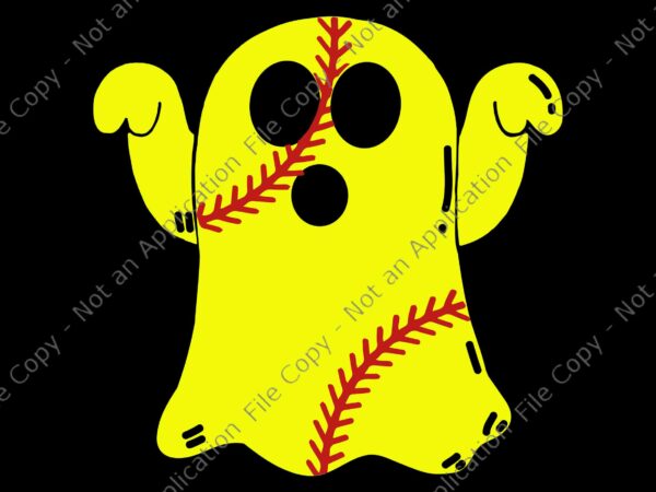 Softball ghost svg, softball lover halloween svg, softball boo svg, ghost halloween svg, softball ghost halloween svg t shirt template vector