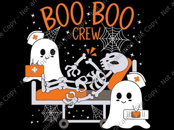 Boo boo crew ghost doctor paramedic emt nurse halloween svg, boo boo crew svg, boo nurse halloween svg, nurse halloween svg, halloween svg t shirt template