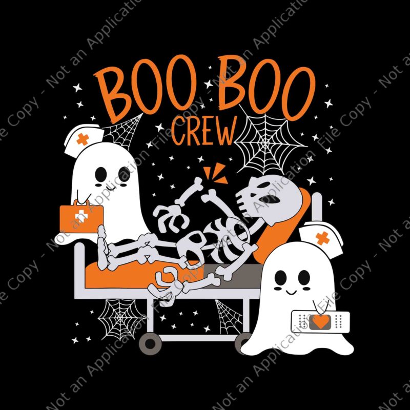 Boo Boo Crew Ghost Doctor Paramedic EMT Nurse Halloween Svg, Boo Boo Crew Svg, Boo Nurse Halloween Svg, Nurse Halloween Svg, Halloween Svg