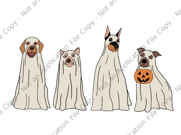 Happy halloween ghost dog retro spooky season svg, ghost dog halloween svg, halloween svg, dog svg graphic t shirt