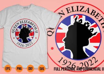 RIP Queen Elizabeth svg Vector Shirt Design For Sale