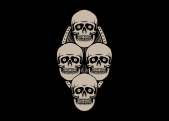 full of skull t shirt graphic design