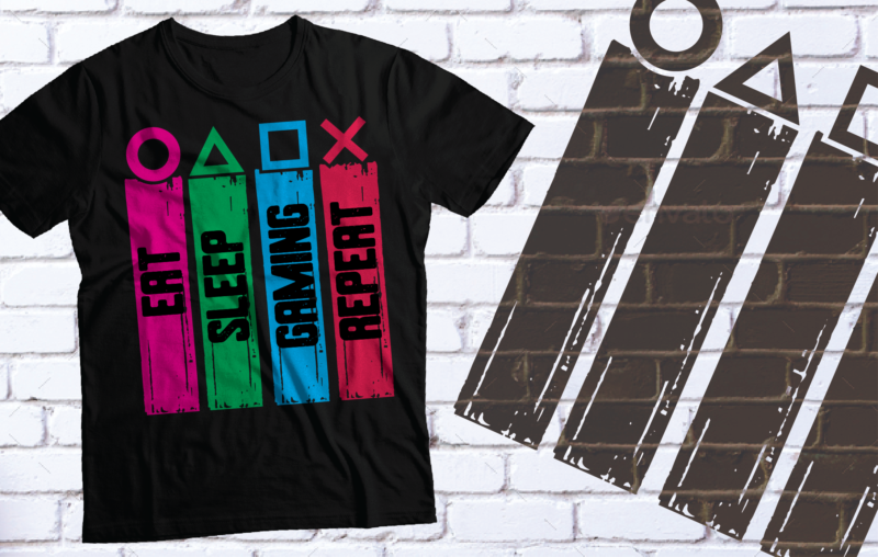 gaming t shirt bundle design | pack of 10 design | trendy gaming design |discounted price | PNG AI file