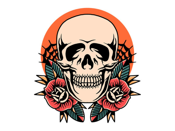 Halloween skull graphic t shirt