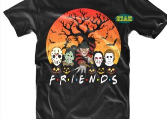 Horror Halloween Svg, Friends Svg, Halloween t shirt design, Halloween Design, Halloween Svg, Halloween Party, Halloween Png, Pumpkin Svg, Halloween vector, Witch Svg, Spooky, Hocus Pocus Svg, Trick or Treat