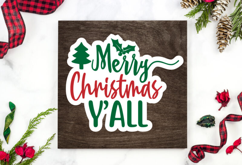 Christmas SVG Sticker Design Bundle