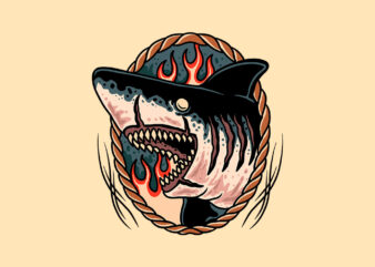 monster shark t shirt designs for sale