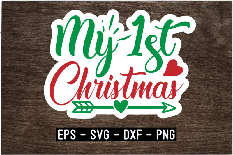 Christmas SVG Sticker Design Bundle