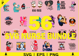 Nurse SVG Bundle, Nurse Quotes, Nurse Sayings, Nurse Clipart, Nurse Life SVG, Nurse Monogram, Nurse Cut File, Nurse Mom, Svg Cut File, Stethoscope Svg, Stethoscope Clipart, Nursing, RN, Heart, Nurse T shirt vector artwork