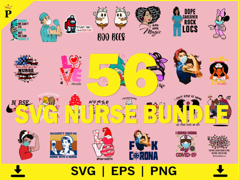 Nurse SVG Bundle, Nurse Quotes, Nurse Sayings, Nurse Clipart, Nurse Life SVG, Nurse Monogram, Nurse Cut File, Nurse Mom, Svg Cut File, Stethoscope Svg, Stethoscope Clipart, Nursing, RN, Heart, Nurse