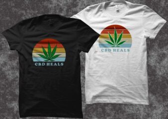 CBD Heals t shirt design, cannabis shirt design, canabis shirt design, smoker t shirt, stoner t-shirt design, cannabis for medicine t shirt design for sale