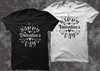 Happy valentine’s day, heart shirt download, valentine’s day eps ai svg png digital download vector t shirt design for download
