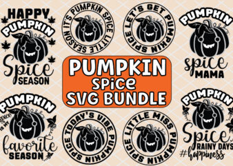 Pumpkin Spice SVG Bundle t shirt illustration