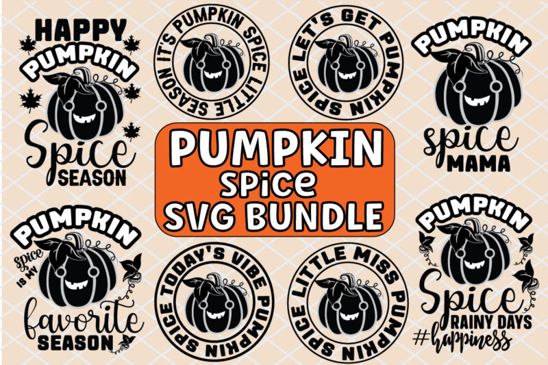 Pumpkin Spice SVG Bundle