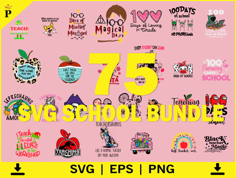 Back To School SVG Bundle, Teacher Svg, monogram svg, school bus svg, Book, 100th days of school, Kids Cut, School Supplies SVG Bundle, Back To School SVG, School Supplies svg,