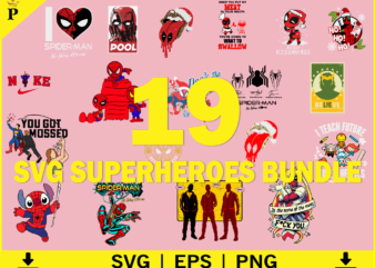 Dead Pool SVG, Spider Man SVG, Superhero svg, Avengers Svg Bundle, Avengers Svg, Cricut, Cut Files, Layered Digital Vector File, Layered Files, Superhero Kids Layered Svg, Superheroes Kids vector, Clipart,