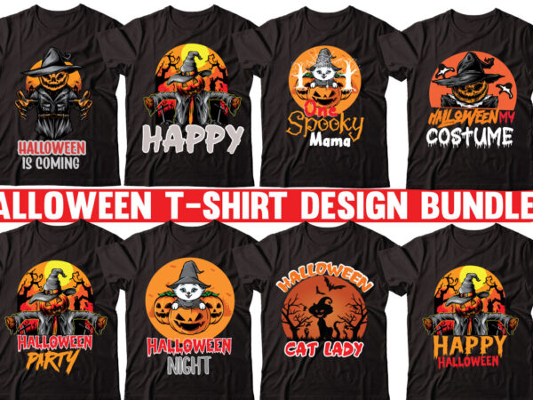 Halloween T-Shirt Design Bundle - Buy t-shirt designs, halloween t