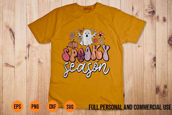 Spooky Season svg Ghost Groovy Funny Retro Halloween Costume Best New 2022 groovy, ghost, spooky, season, funny, retro, halloween, costume, t-shirt, nyc, unique, design, pumpkins, flowers, peace, signs, show, spirit,