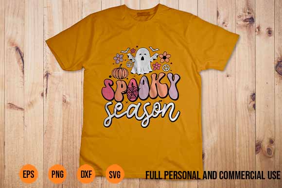 Spooky Season svg Ghost Groovy Funny Retro Halloween Costume Best New 2022 groovy, ghost, spooky, season, funny, retro, halloween, costume, t-shirt, nyc, unique, design, pumpkins, flowers, peace, signs, show, spirit,