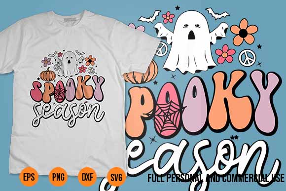 Spooky season svg ghost groovy funny retro halloween costume best new 2022 groovy, ghost, spooky, season, funny, retro, halloween, costume, t-shirt, nyc, unique, design, pumpkins, flowers, peace, signs, show, spirit,