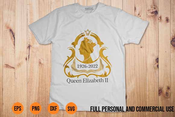 RIP Queen Elizabeth shirt Design Emblem svg Vector For Sale